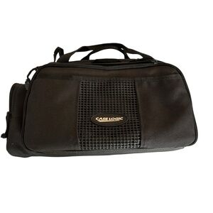 Black Camera Duffel Bag with Durable Material and Smooth Texture